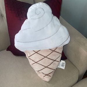 Ice Cream Emoji Pillow